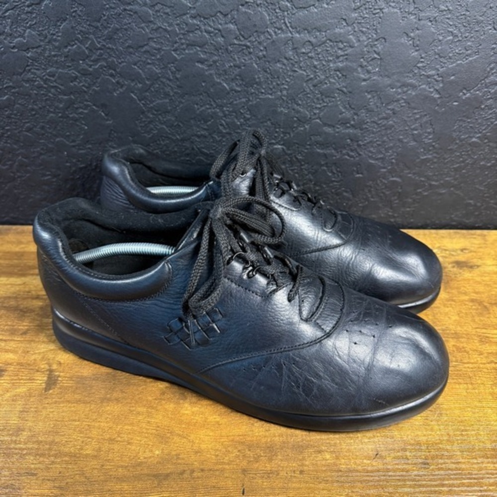 P.W. Minor Leisure 10303 Black Leather Walking Shoes Mens 13‎ Wide
